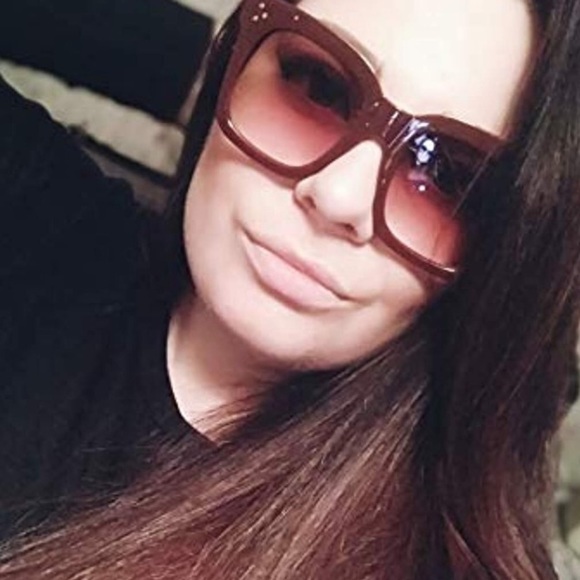 RIO WINE GRADIENT RETRO OVERSIZED SHADES *NWT*